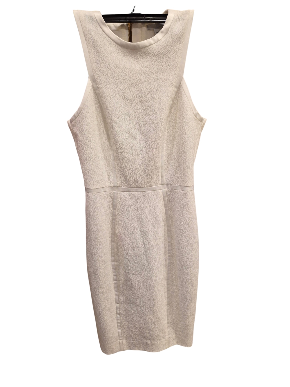 H&M Cream Sleeveless Midi Sheath Dress